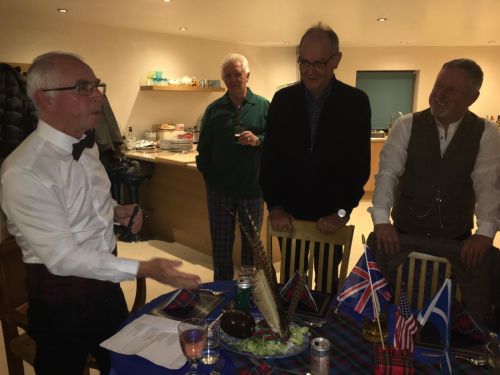 burns night addressing the haggis